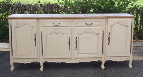 wonderful large french painted sideboard